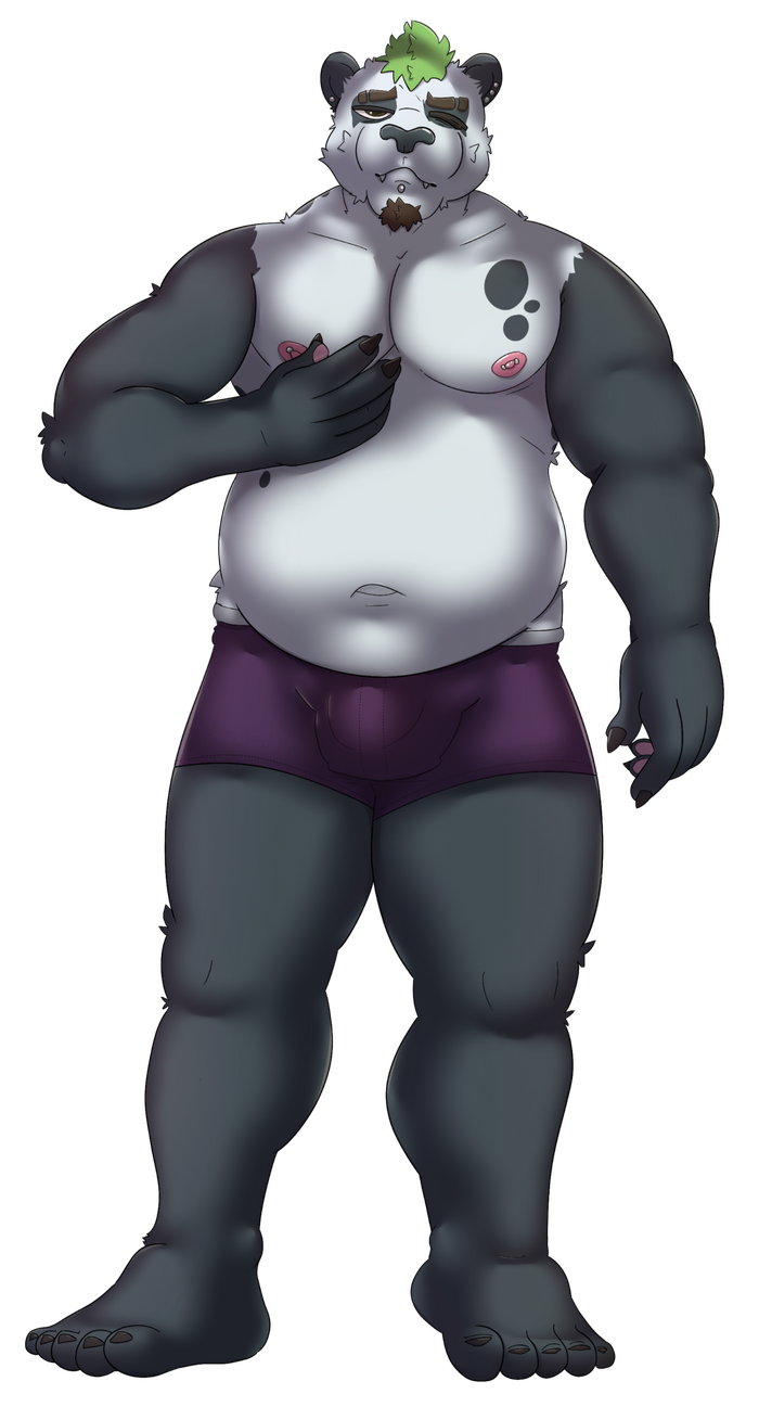 Panda character (shaded fullbody)